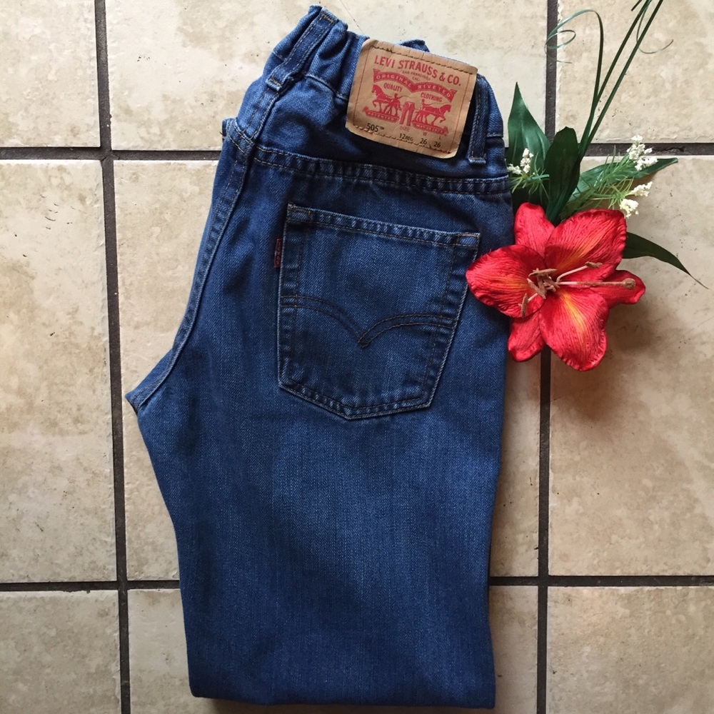 Levi’s 505 Regular Kids 12 26x26 Denim Jeans - Picture 8 of 8